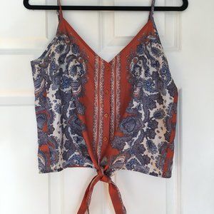 H&M Front Tie Tank Top